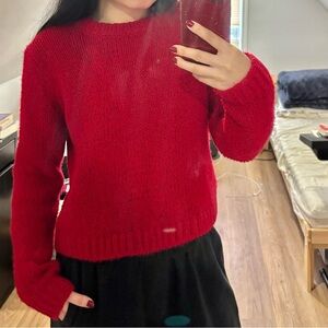 Zara Red Knit Sweater